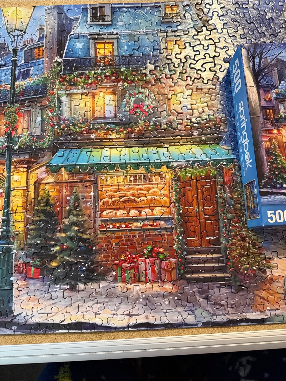 Springbok 500-Piece Holiday Village Jigsaw Puzzle - Multi-Color